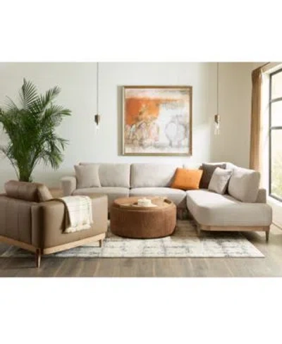 Macy's Jharli Fabric Sectional Collection Exclusively At Macys In Sand
