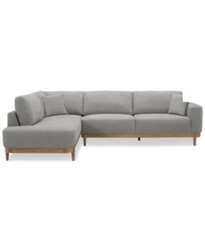 Macy's Jharli Fabric Sectional Collection Exclusively At Macys In Sand
