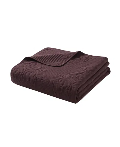 Vcny Home Solomun Pinsonic Damask 3-pc. Quilt Set, Full/queen In Maroon