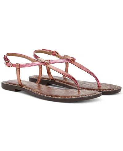 Sam Edelman Women's Gigi T-strap Flat Sandals In Sunrise Multi