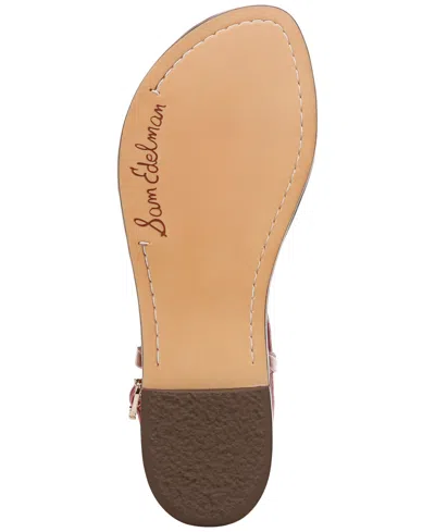 Sam Edelman Women's Gigi T-strap Flat Sandals In Sunrise Multi