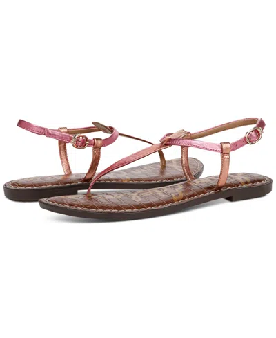 Sam Edelman Women's Gigi T-strap Flat Sandals In Sunrise Multi