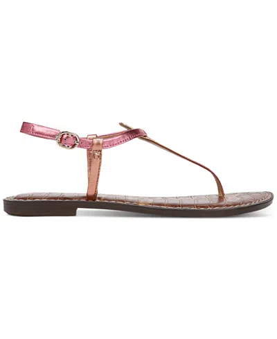 Sam Edelman Women's Gigi T-strap Flat Sandals In Sunrise Multi
