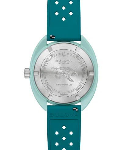 Bulova Snorkel Mens Green Strap Watch 98b446