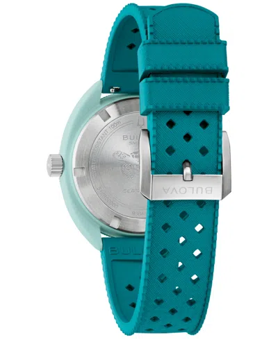 Bulova Snorkel Mens Green Strap Watch 98b446