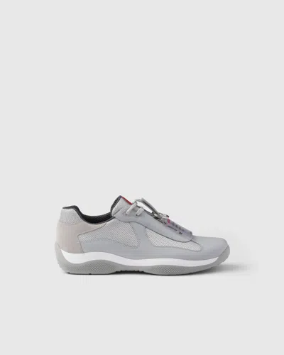 Prada America's Cup Original Sneakers In Pearl Gray