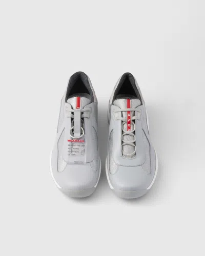 Prada America's Cup Original Sneakers In Pearl Gray