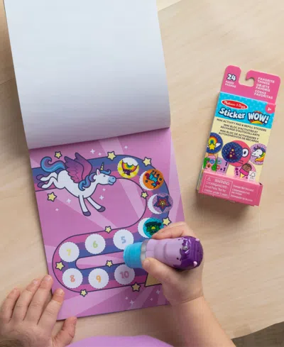 Melissa & Doug Sticker Wow Purple Unicorn Bundle In Multi Color