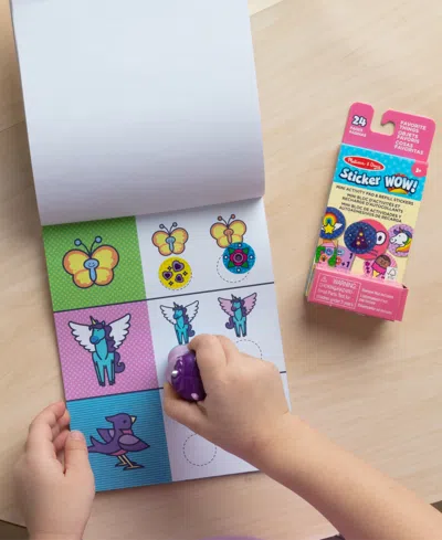 Melissa & Doug Sticker Wow Purple Unicorn Bundle In Multi Color
