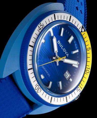 Bulova Unisex Adult Blue Strap Watch 98b445