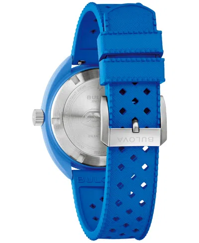 Bulova Unisex Adult Blue Strap Watch 98b445
