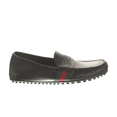 Pre-owned Gucci Loafer 'black Green Red'