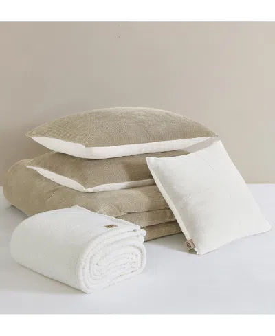 Ugg Brody Reversible Comforter Sets In Birch