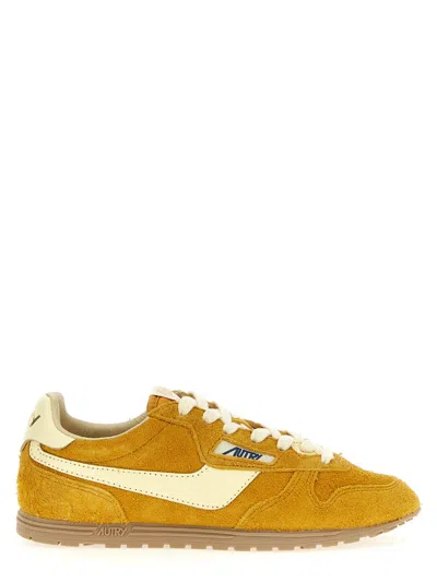 Autry Mineral Yellow Windspin Sneaker In Yellow