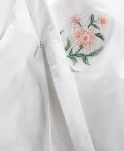 Charter Club Bouquet Embroidery 3-pc. Comforter Set, Full/queen, Exclusively At Macy's In White