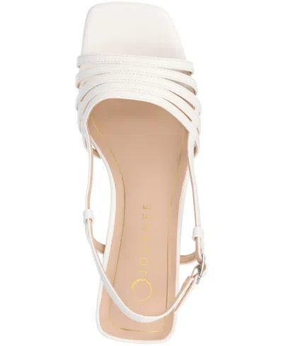 Journee Collection Womens Shayana Heeled Sandals In White