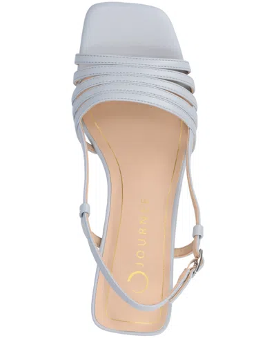Journee Collection Womens Shayana Heeled Sandals In Blue