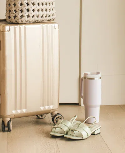 Journee Collection Journee Women's Tabatha Medium And Wide Width Flat Sandals In White