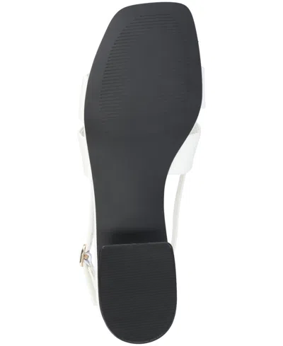 Journee Collection Journee Women's Tabatha Medium And Wide Width Flat Sandals In White