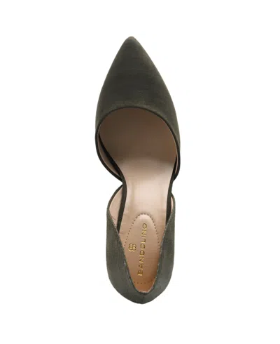 Bandolino Grenow2 Womens Pointed Toe D'orsay Heels In Olive Lizard