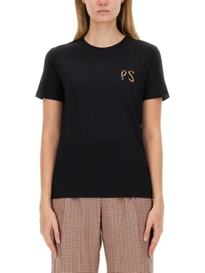 Ps By Paul Smith T-shirt With Logo In Black