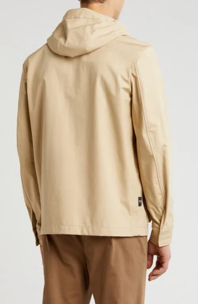 Digel Pinto Hooded Raincoat In Beige