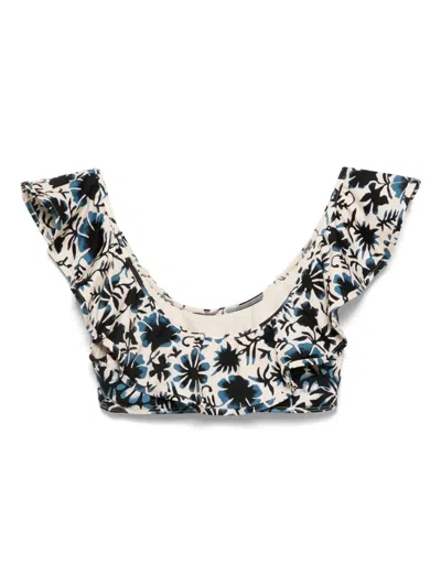 Ulla Johnson Azores Bikini Top In Neutrals