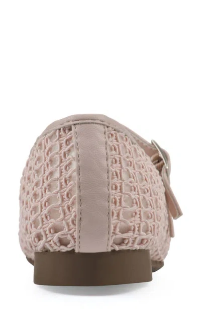 Cliffs By White Mountain Women's Besnik Mary Jane Round Toe Flats In Light Pink