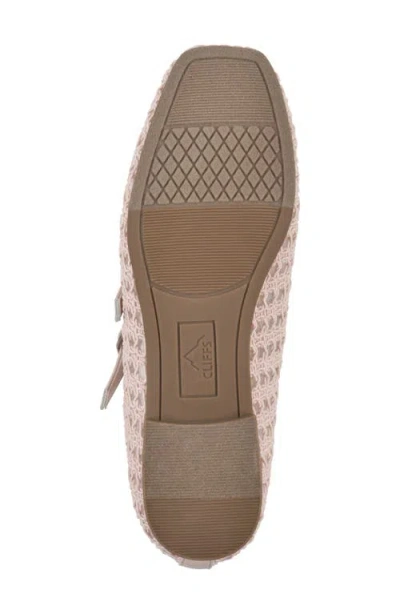 Cliffs By White Mountain Women's Besnik Mary Jane Round Toe Flats In Light Pink