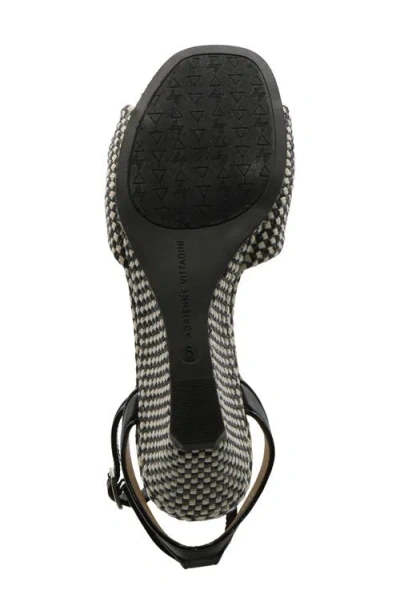 Adrienne Vittadini Womens Angi Wedge Sandals In Black