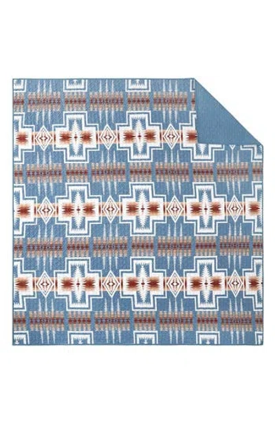 Pendleton Harding Cotton Coverlet & Sham Set In Denim