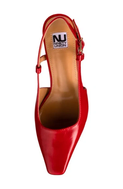 Ninety Union Blake Slingback Pump In Red
