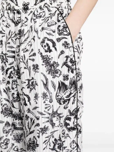 Off-white Tattoo-print Pyjama Pants In Gray