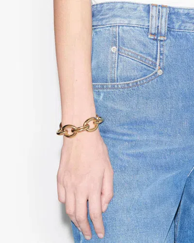 Isabel Marant Bardeny Cuff Bracelet With Links In Yellow
