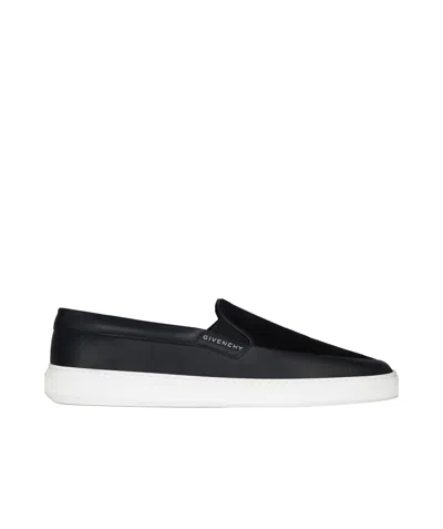 Givenchy Slip-on Brogues With Elasticated Side Panels In Black