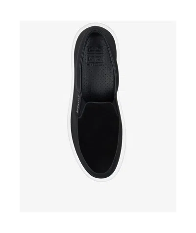 Givenchy Slip-on Brogues With Elasticated Side Panels In Black