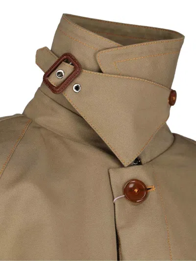 Vivienne Westwood Casual Jacket With Embroidered Detail And Epaulettes In Brown