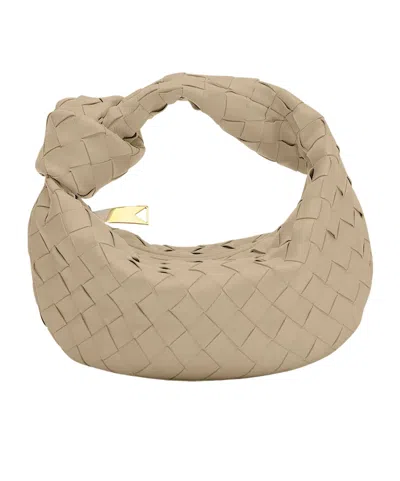 Bottega Veneta Womens Jodie Mini Leather Top-handle Bag Ecru-gold In Neutral