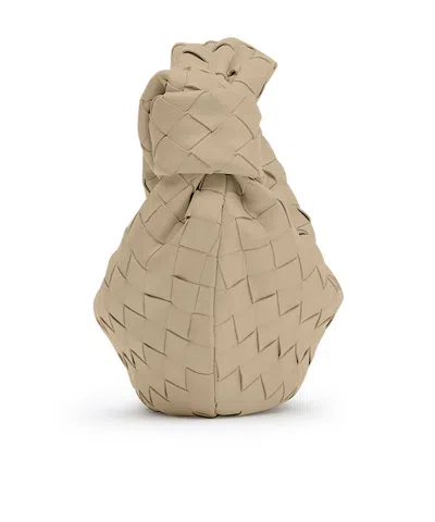 Bottega Veneta Womens Jodie Mini Leather Top-handle Bag Ecru-gold In Neutral