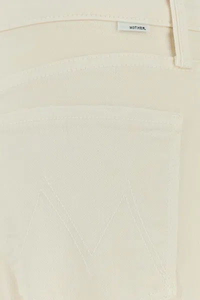 Mother Stretch Denim The Rambler Trousers In Nude