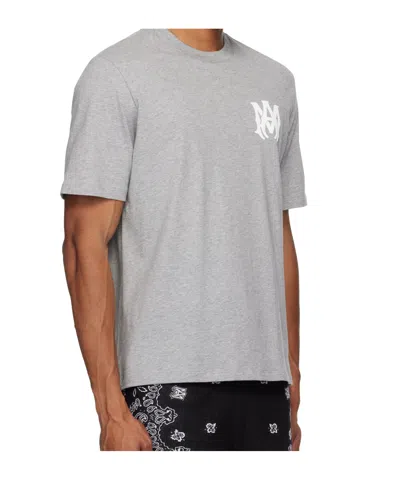 Amiri Ma Cotton Jersey T-shirt In Grey