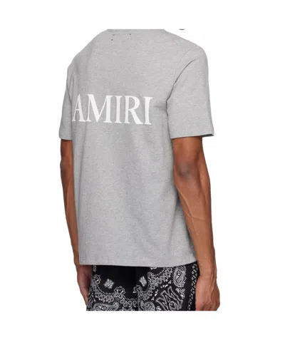 Amiri Ma Cotton Jersey T-shirt In Grey