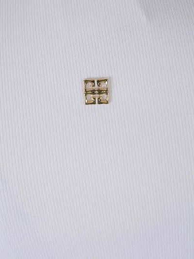 Givenchy Women White Stretch Cotton Tank Top