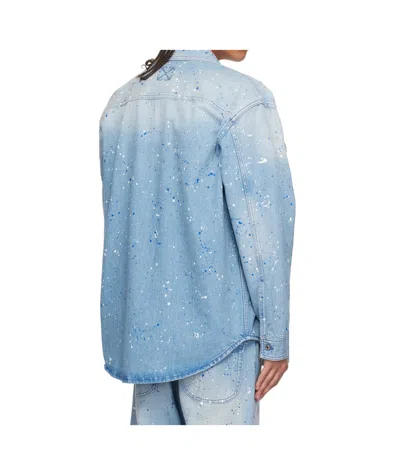 Off-white Off White Shirts In Blue