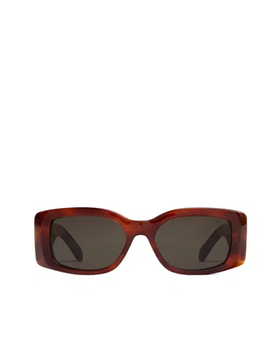 Celine Triomphe Xl 01 Acetate Sunglasses In Brown