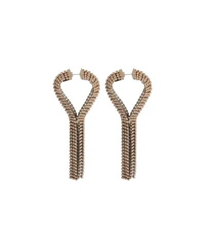 Rabanne Pendant Earrings In Yellow