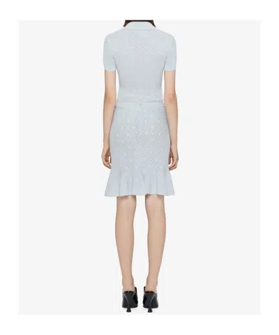 Givenchy Slim Fit Polo In Monogram 72 Jacquard In White