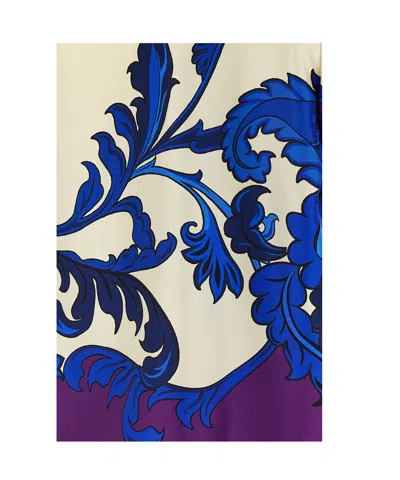 Etro Paisley Print Maxi Shirt In Multi