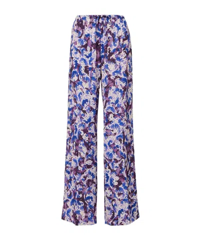 Dries Van Noten Elastic Waist Casual Pants In Multicolor