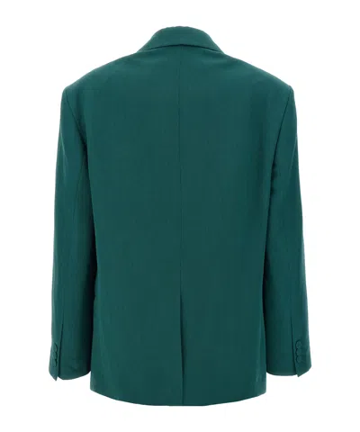 Dries Van Noten Birdy Blazer In Green